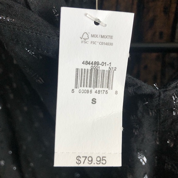 NWT Gap Mockneck Metallic Mini Dress Size S - Picture 9 of 12